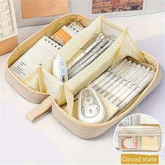 Large Capacity Storage Bag Pencil Case Stationery Box Makeup Bag