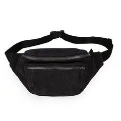 Stylish Corduroy Fanny Pack for Outdoor Sports