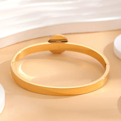 24K Golden Plated Eye Round Bracelet Gift Size 2 28inch