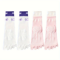 Women's Non-slip Split Toe Socks for Yoga Pilates Fitness