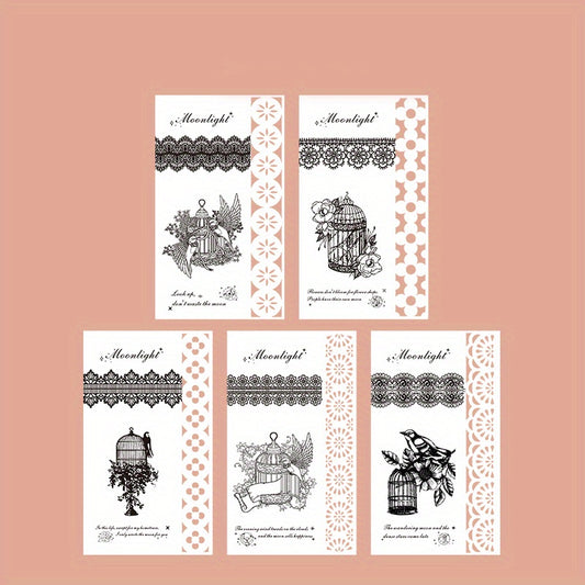 10pcs Vintage Lace Paper for DIY Decor