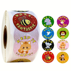 500pcs Cartoon Anime Stickers Teacher Rewards Student Encouragement Kids' Toys