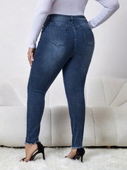 Ripped High Rise Skinny Jeans