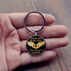 Vintage God Has You In His Arms Keychain Accessory