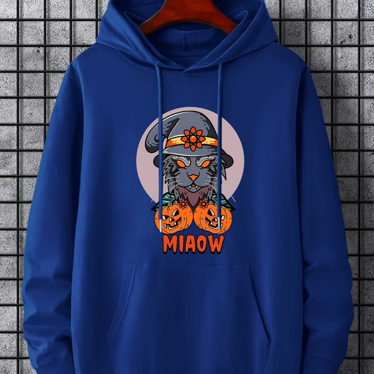 Men's Cartoon Halloween Graphic Hoodie