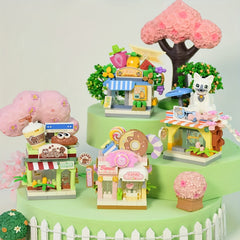 Street Shop Small Shop Building Block Micro Particle Bag