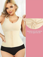 4-in-1 Shapewear Bra Waist Trainer Corset Vest Tummy Control Body Shaper