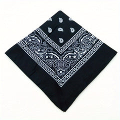 Cashew Nut Bandana Paisley Swirl Print Square Scarf