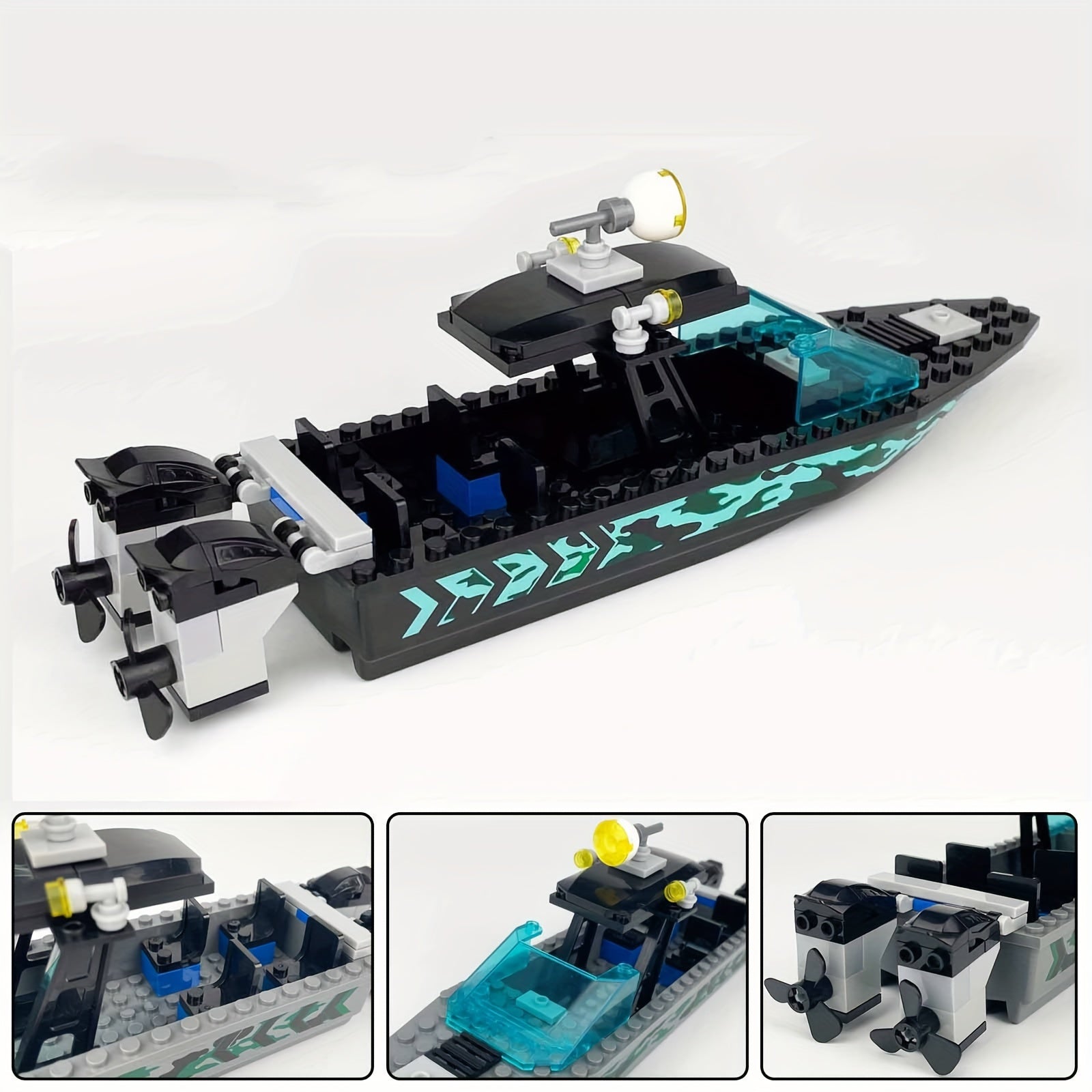44pcs Nautical & Yacht Building Block Set Educational Model Kit