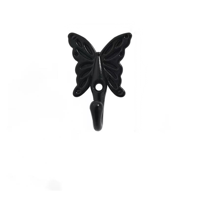 Heavy Craft Butterfly Vintage Coat Hook Antique Bronze Wall Hanger