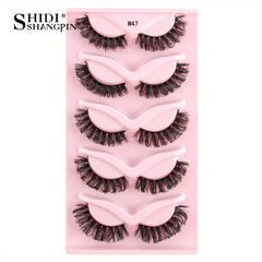 Soft and Fluffy 3D Curling False Eyelashes, Reusable, Natural Look