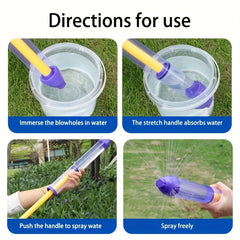 Water Spray Gun Toy for Kids Outdoor Water Fun Pink & Yellow