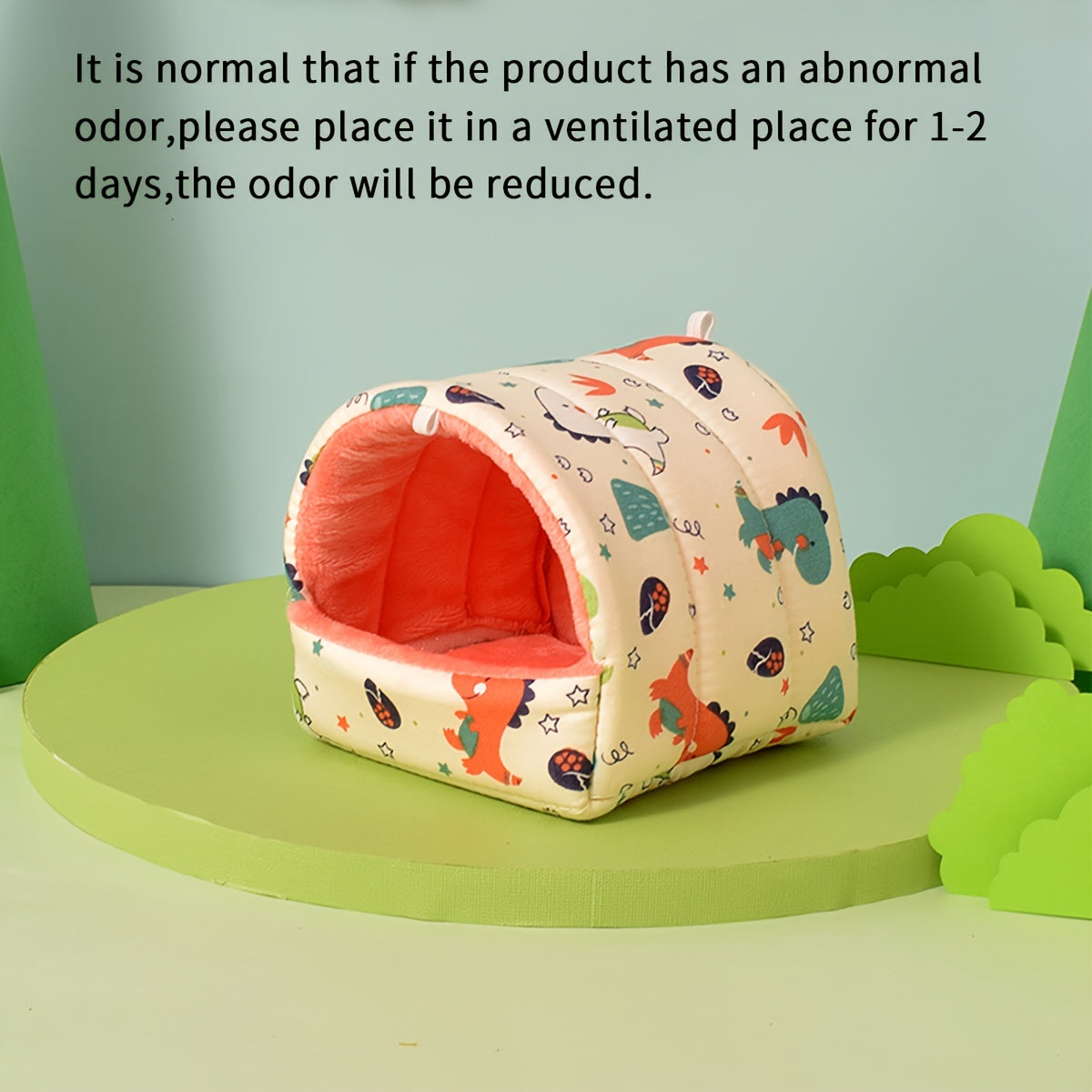 Dinosaur Plush Pet Hamster Nest For Small And Medium Hamsters