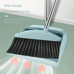 Upright Broom and Dustpan Set for Home Cleaning