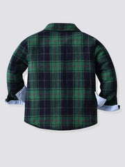 Boys Plaid Button Down Shirt Kids Clothes