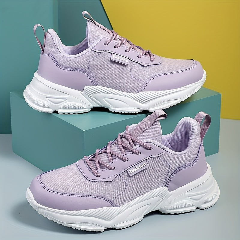 Women's Mesh Running Shoes Lightweight Chunky Sneakers Soft Sole Shockproof