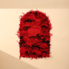 Distressed Knitted Full Face Ski Mask Winter Windproof Neck Warmer