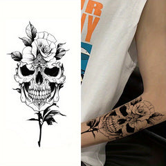 Arm Tattoo Sticker Waterproof Symbol Totem Animal Skull
