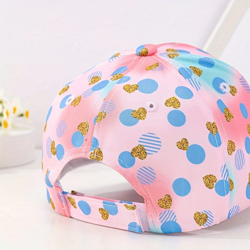 Colorful Sun Protection Baseball Cap For Girls Kids