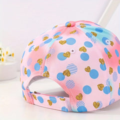 Colorful Sun Protection Baseball Cap For Girls Kids
