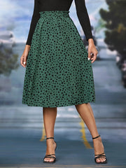Leopard Print High Waist Skirt