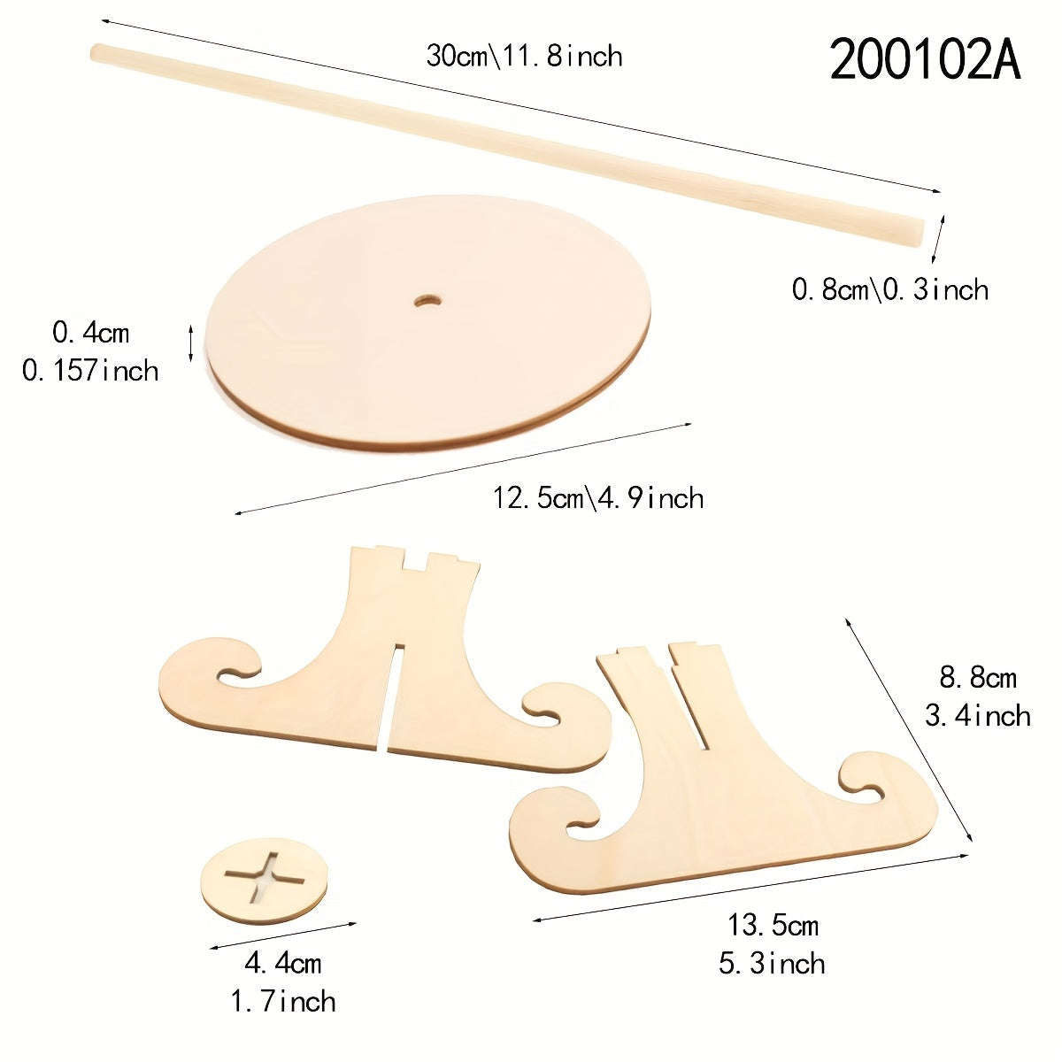 Wooden Donut Stand Cake Holder Party Decorations