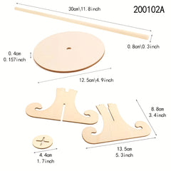 Wooden Donut Stand Cake Holder Party Decorations