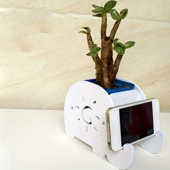 Elephant Pen Holder Cell Phone Holder Storage Bucket