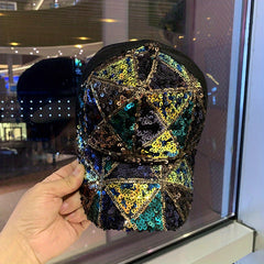 Sequin Y2K Baseball Cap Hip Hop Couple Sports Hat