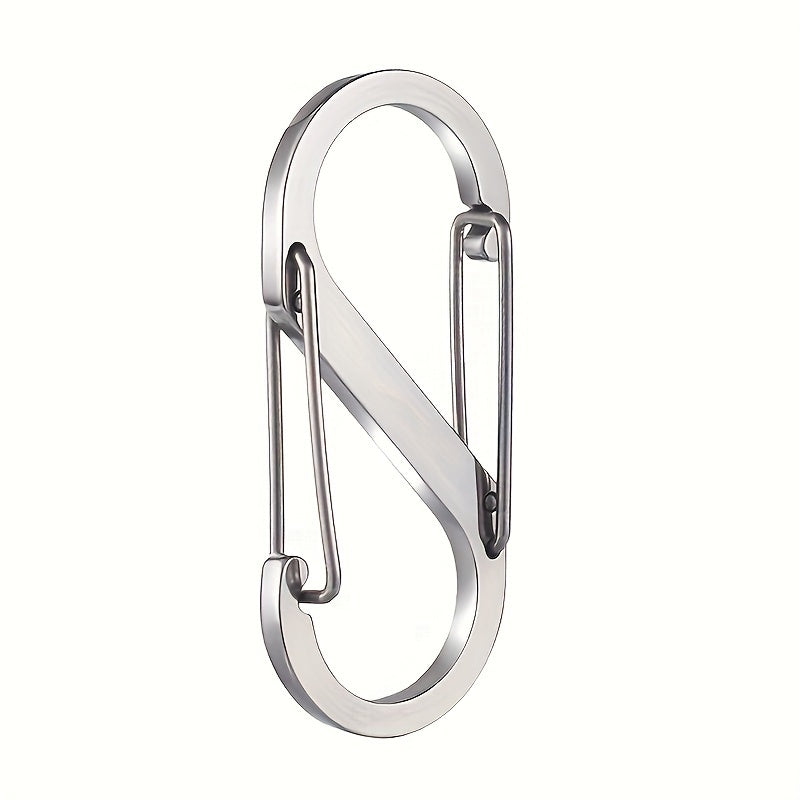 S Shape Carabiner Clips Snap Hooks Double Headed Keychain Buckles For Backpacks