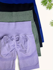 Seamless Yoga Shorts High Stretch Sports Shorts