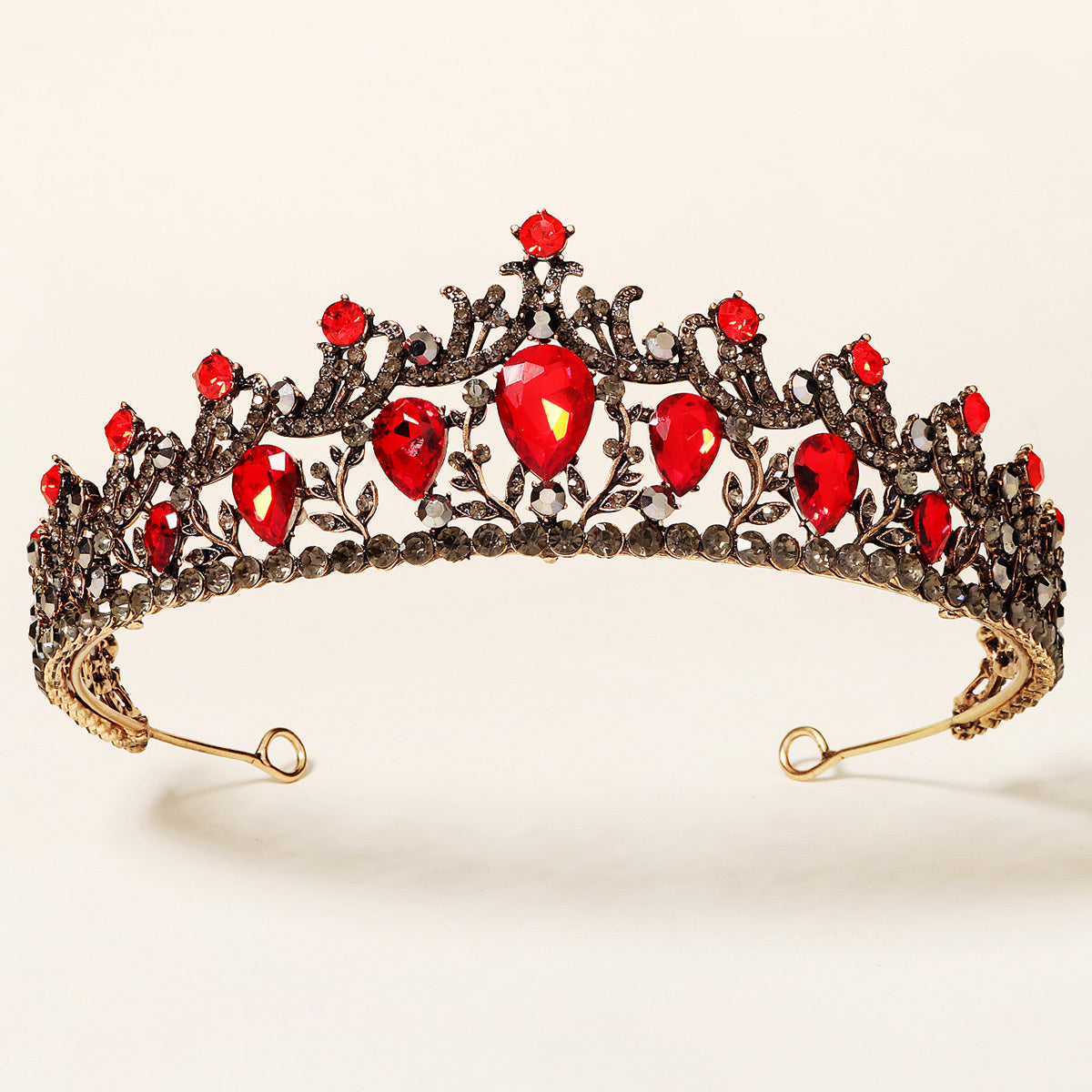 Purple Red Rhinestone Crown Hairband Headband Party Favor Decorations