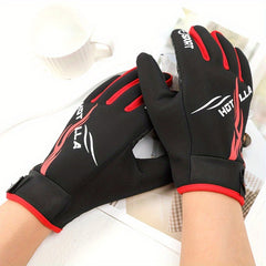 Outdoor Cycling Full Finger Gloves Touch Screen Non-slip Wear-resistant