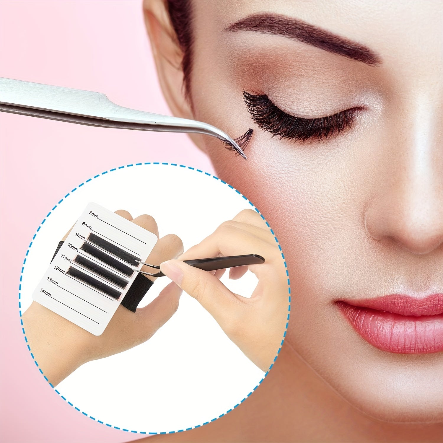 Lash Holder Eyelash Extension Hand Pallet Tray Tools With Adjustable Wrist Strap