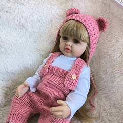 Realistic Princess Toddler Art Bebe Doll Vinyl Reborn Youngsters Girl Doll
