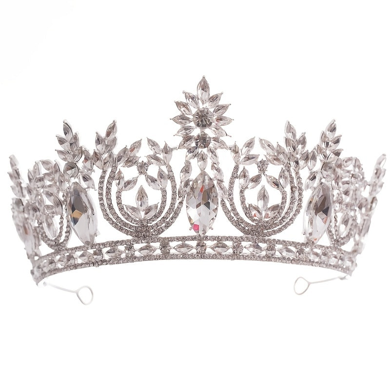Crystal Big Crown Tiara Queen Women Beauty Pageant Prom Crowns Tiaras