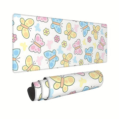 Butterfly Gaming Mouse Pad 80x30cm Waterproof Keyboard Mouse Mat Desk Pad