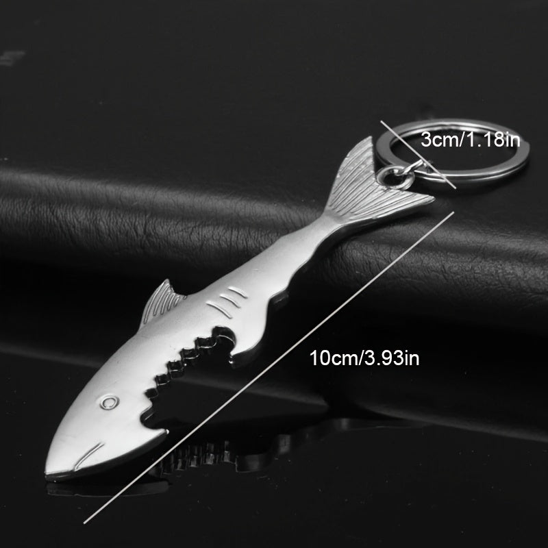Shark Guitar Bottle Opener Keychain