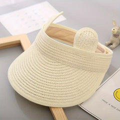 Summer Folding Straw Hat For Baby Adjustable Casual Sun Hat For Boys And Girls