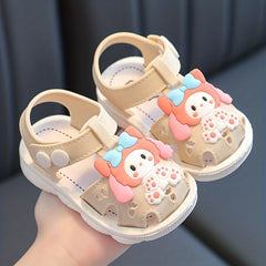 JIAGEYA Baby Girls Cartoon Sandals Outdoor Summer Crib Shoes