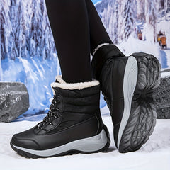 Women's Snow Boots High Top Hiking Boots Warm Comfortable