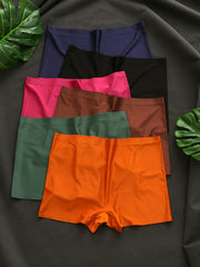 6pcs Seamless Boyshort Panties Soft & Comfortable Stretch Panties