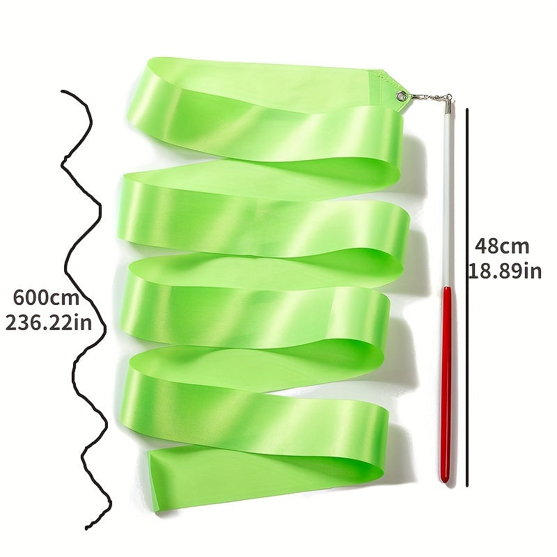 Rhythmic Gymnastics Ribbon Dance Handheld Twirling Wands On Sticks