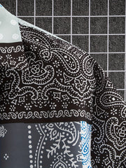 Men's Paisley Pattern Short Sleeve Shirt
