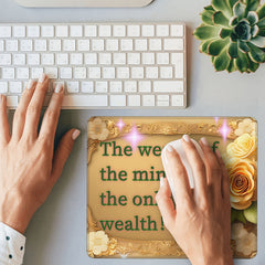 Inspirational Font Pattern Mouse Pad 20x24cm