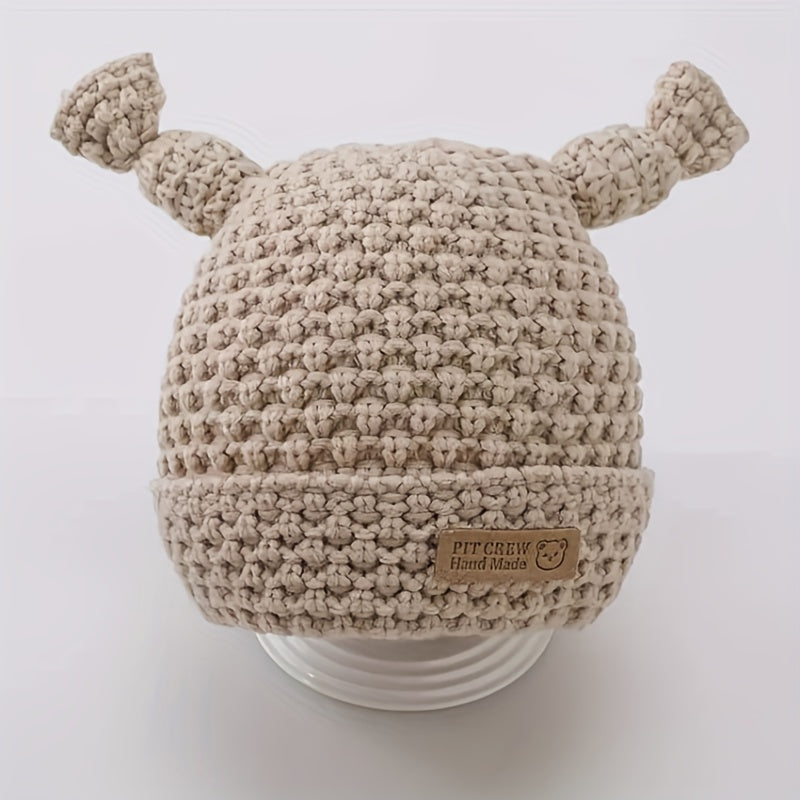 Baby Knitted Hat for Autumn and Winter Birthday Gift