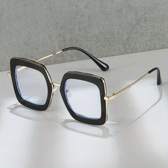 Clear Lens Glasses TR90 Square Frame Anti Light Party Glasses