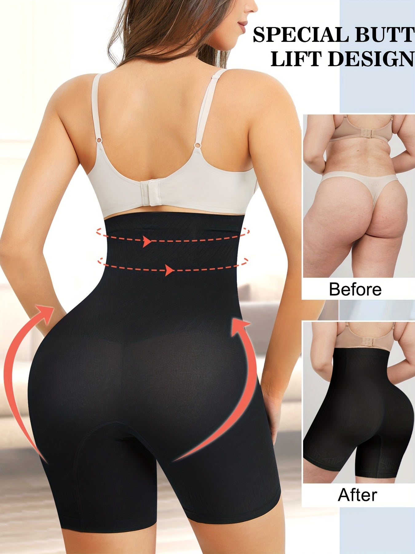 High Waist Shaping Shorts Tummy Control Compression Butt Lifting Shorts