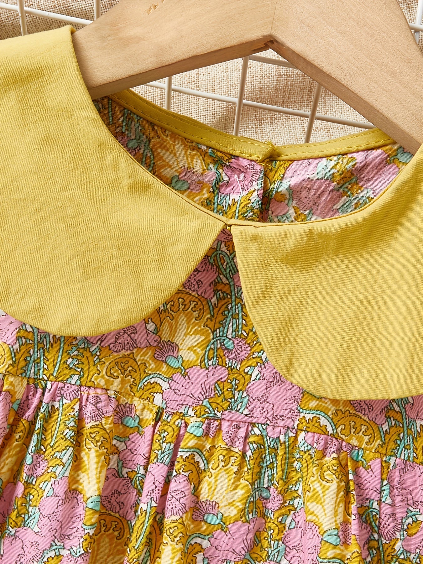 Girls Short Sleeve Floral Dress - Summer Casual Wear