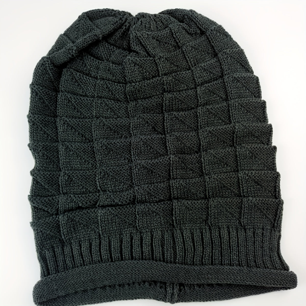 Knit Baggy Beanie Beret Solid Women's Warm Hat